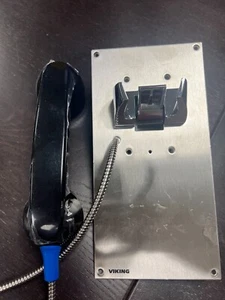 NEW Viking K-1900-7 Economical and Vandal Resistant Hot-Line Phone - Cable Flush - Picture 1 of 3