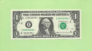 1995* ..UNCIRC 1 $ E 0953 0090 * .... 1995 1 $ E-* STAR NOTE FRN - Bild 1 von 2