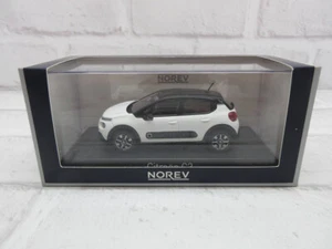 1/43 Norev Citroen C3 2016 White Black Roof Diecast Model Car - Picture 1 of 4