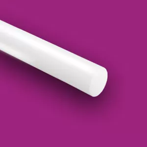 Barra de varilla de plástico virgen Ptfe de teflón 4"" de diámetro x 12"" de largo - Imagen 1 de 1