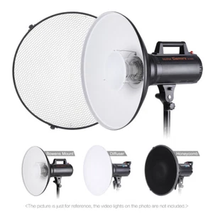41cm Studio Reflektor Beauty Dish Standard Bowens Halterung Blitz Stroboskop Halterung K0K8 - Bild 1 von 12