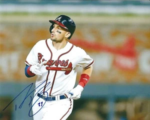 Foto autografiada firmada 8x10 de Ryan Flaherty de los Bravos de Atlanta - Certificado de autenticidad  - Imagen 1 de 1