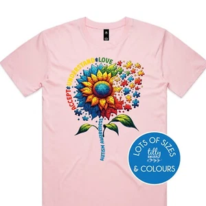 Autism Awareness T-Shirt, Acceptance Understanding Love, School Teacher T-Shirt - Picture 1 of 9