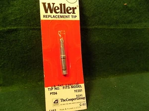 (1) Weller PTD6 Replacement Tip for Soldering Iron TCP!1TC201 Series NIB NOS - Picture 1 of 1