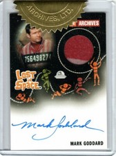 LOST IN SPACE ARCHIVES SERIES 2 MARK GODDARD AS DON WEST AUTOGRAPH COSTUME RELIC