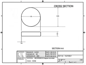 Round Rubber Belt  8 track or Reel to Reel or Turntable or Tape player 2 pcs - Picture 1 of 1