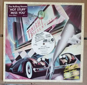 Rolling Stones, Hot Stuff b/w Miss You; 2 Track Rare Promo 12" Single, Hype Stkr - Imagen 1 de 4