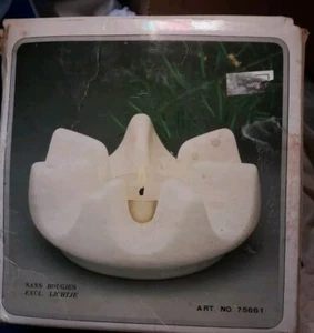 Keramik Candle Holder Retro vintage🎨🖼Art# 7556 Rare Original-Deco Collectible - Picture 1 of 7