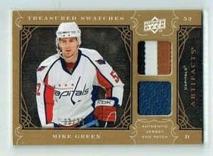 09-10 UD Upper Deck Artifacts Treasured Swatches  Mike Green  /35  Patch--Jersey