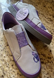 Women’s Purple & Gray Sneakers Animal Rescue Tennis Shoes NEW SZ 9 - Picture 1 of 5