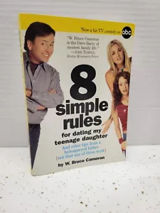 RARE - 8 SIMPLE RULES TV SERIES COMEDY SITCOM BOOK 2001 ABC BY BRUCE CAMERON - Picture 1 of 8