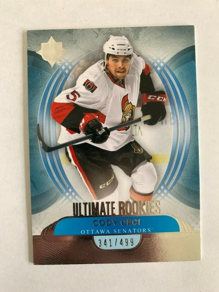 2013-14 Ultimate Collection #119 Cody Ceci 343/499 RC - Ottawa Senators - Image 1 of 2