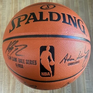 NBA Champs 2015-16 Warriors Team Signed Autographed Basketball Stephen Curry - Picture 1 of 13
