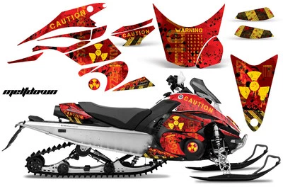 Snowmobile Graphic Decals Stickers For Yamaha FX Nytro 08-14 MLTDWN Y R - Image 1 of 2