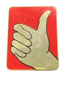 Pin Source Pollice in su Spilla Trading Rosso & Oro Quadrata da Collezione 602-863-8600 - Foto 1 di 4