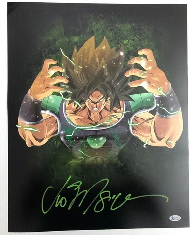 Vic Mignogna Signed Autographed 16x20 Photo Dragon Ball Z Super Broly BECKETT 2 Cover