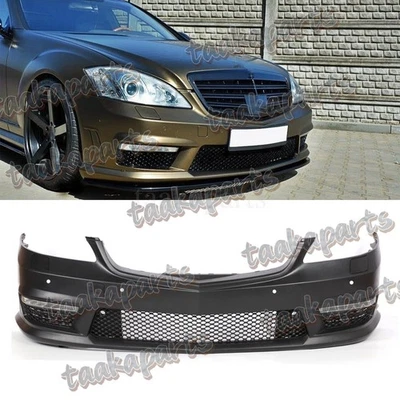 Front Bumper Cover W/DRLs W/PDC FIT for Mercedes Benz 2010-2013 W221 S-Class - Image 1 of 4