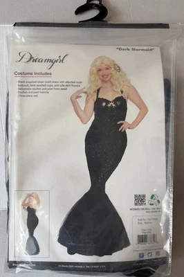 Disfraz de Halloween Sirena Oscura Dreamgirl Adulto Talla Mediana Negro Envío Gratis  Foto 1 de 3