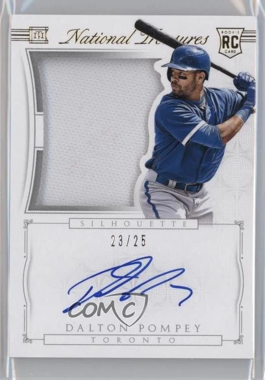 2015 Panini National Treasures Rookie Silhouette Gold /25 Dalton Pompey Auto RC - Image 1 of 2
