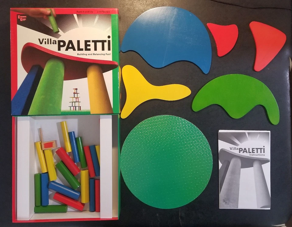 Villa Paletti Building & Balancing Board Game 2001 University Games Complete - Image 1 of 4