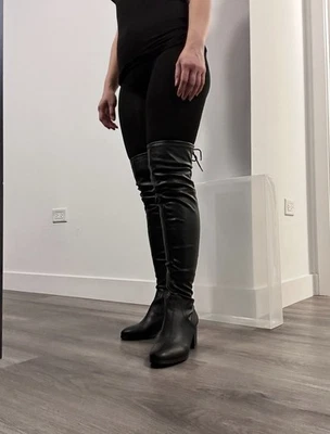 Botas por encima de la rodilla Aldo para mujer, negras, talla 7 Foto 1 de 3