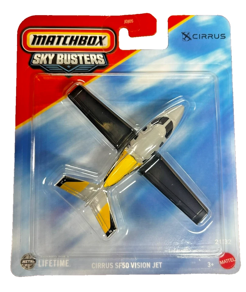 Matchbox Skybusters Cirrus SF50 Vision Jet Plane 21/32 - Brand New - Image 1 of 1