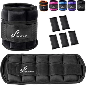 Sportneer Adjustable Weighted Arm Warmers for Feet or Wrists, 0.7-3kg Per Ankle - Picture 1 of 20