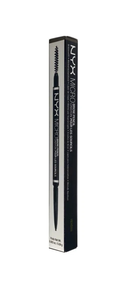 Lápiz de cejas micro vegano maquillaje profesional NYX, marrón ceniza fresco, 0,003 oz NUEVO Foto 1 de 1