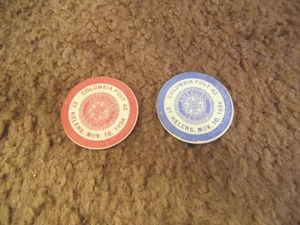 DEPRESSION ERA TOKENS ST. HELENS OREGON 34 DUGOUT 10 CENT-5 CENT - Picture 1 of 6