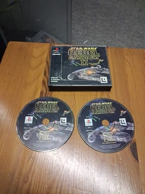 Star Wars Rebel Assault 2 Double Case Ps1 Game - Image 1 of 4