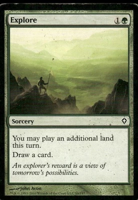 Explore Worldwake MTG Magic the Gathering card - Image 1 of 2