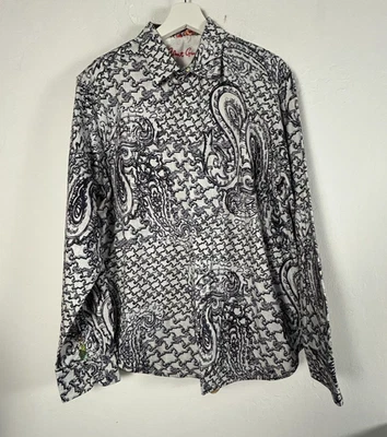 Robert Graham Mens Classic Fit Large Paisley Long Sleeve Button Up Shirt Cotton - Image 1 of 4