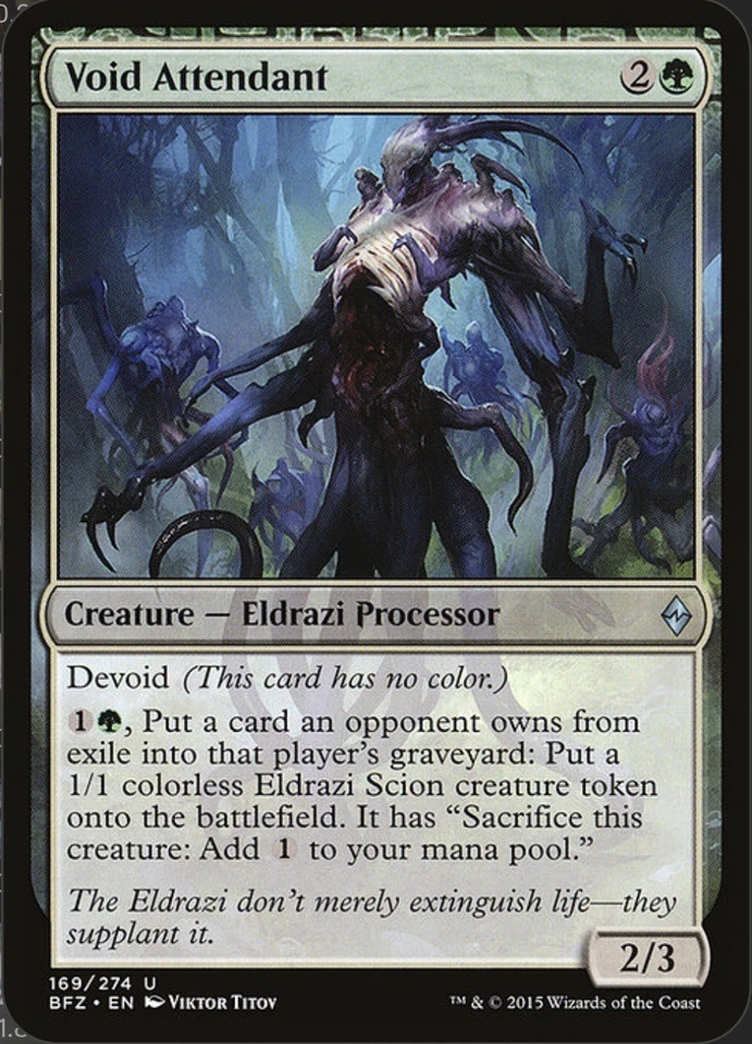 VOID ATTENDANT Battle For Zendikar BFZ - MTG Magic the Gathering - NM - Image 1 of 1