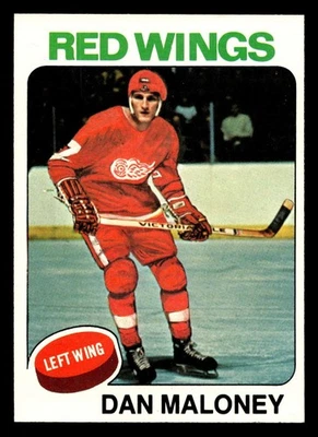 1975-76 Topps #177 Dan Maloney Near Mint Red Wings ID:475817 - Image 1 of 2