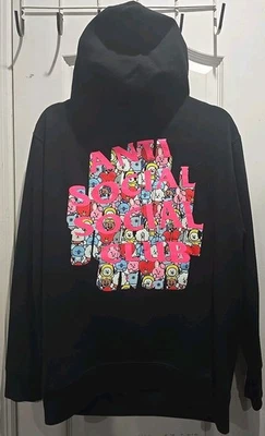 BT21 X ASSC BTS Anti Social Social Club 2019 NY Exclusive Black Hoodie Men Small - Image 1 of 4