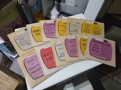 12 RCA VICTOR RED VINYL 45 EPS CLASSICAL & OPERA HOROWITZ, GERSHWIN, DEBUSSY Foto 1 de 4