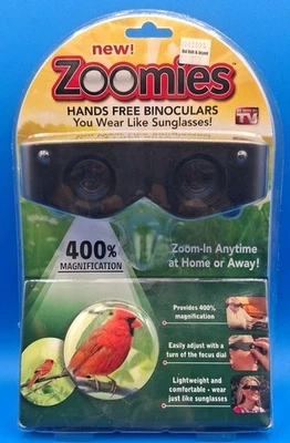 ZOOMIES Hands Free Binoculars  With 4X Magnification As Seen On TV - Image 1 of 3