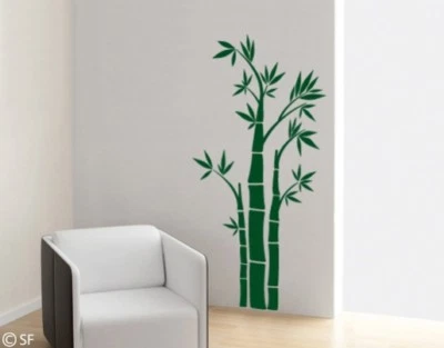 Wandtattoo Bambus Blume Blumen Gräser Wohnzimmer Wandaufkleber Flur Bad uss103 - Bild 1 von 4