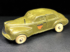 Vintage 30er Jahre AUBURN Rubber Corp. Armee Oldsmobile Spielzeug grün Orig. Farbe WIE KNAPP!