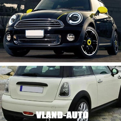 2007-2013 LED Headlights+LED Tail Lights Smoked Lens For Mini Cooper S R56 R57 - Image 1 of 4