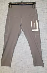 LifeSky Yoga Pants 2 Pockets High Waisted Tummy Control capri Leggings Size XS - Picture 1 of 4