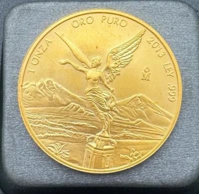 2013 Mexico 1oz .999 Gold Libertad Uncirculated Round, Ultra Low Mintage of 2350 - Image 1 of 4