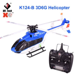 Wltoys XK EC145 K124 6CH 3D 6G System Brushless Motor RC Helicopter - Picture 1 of 14