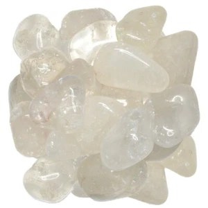 Piedras caídas de cuarzo cristalino de 1/2 lb - Grado 2 - Grande - 1,25" a 1,75" promedio - Imagen 1 de 3