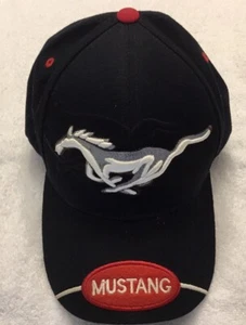Ford Mustang Black With Red Hat Cap - Picture 1 of 5