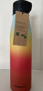 Starbucks 2019 Rainbow Ombre Trinkflasche Magnet Schraubdeckel 20 oz Pride Neu - Bild 1 von 5