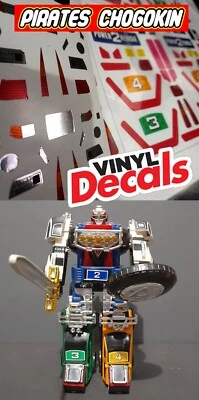 Calcomanías Adhesivas Repuesto Dx Turbo Megazord Power Ranger Turbo RV Robo Foto 1 de 4