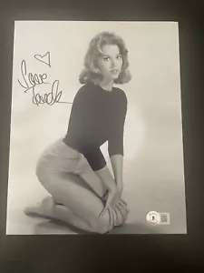FOTO FIRMADA JANE FONDA 8X10 SEXY ACTRIZ LEGENDARIA BECKETT CERTIFICADO DE AUTENTICIDAD - Imagen 1 de 3