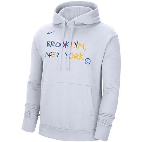 New Brooklyn Nets Nike City Edition Essential Pullover Hoodie Men's 2022/23 NBA Cover