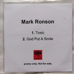 Mark Ronson - Toxic/God Put A Smile On Your Face - 2007 PROMO CD - Picture 1 of 4
